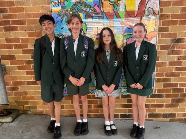 Four students from School Debating team